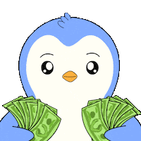Money Penguin Sticker by Pudgy Penguins
