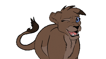 Joking Lion Cub Sticker by My Pride The Series