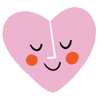 SmallJaneKids heart smile pink surprise Sticker
