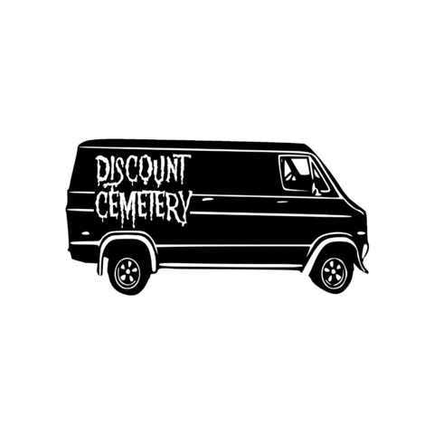 Driving Skeleton Crew Sticker by DISCOUNT CEMETERY