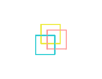 Pink Squares Sticker by Pure Public Relations