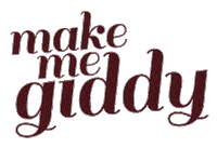 makemegiddy logo fashion style brand Sticker