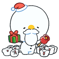 Merry Christmas Animation Sticker by Holler Studios