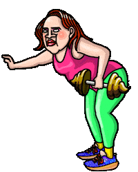 Work Out Muscle Sticker by ONIUSA