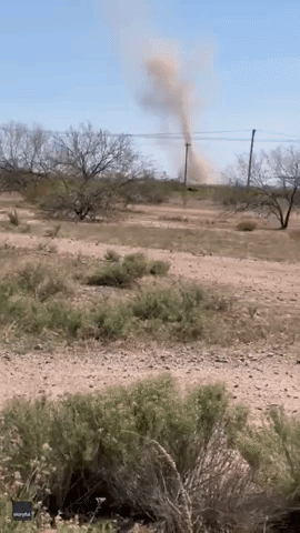 'Incredible' Dust Devil Puts on a Show in Arizona Desert