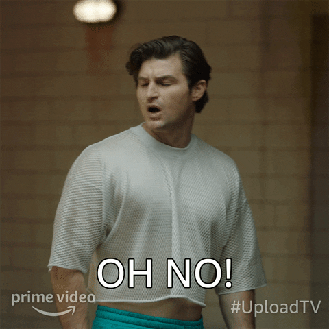 Oh No Reaction GIF by Amazon Prime Video