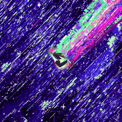 Sachcoothearty art animation pixelart sky GIF