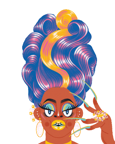 Jake Hall Hair Sticker by Flying Eye Books