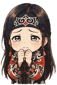 Sad Sticker Sticker by Ainu Ekashina