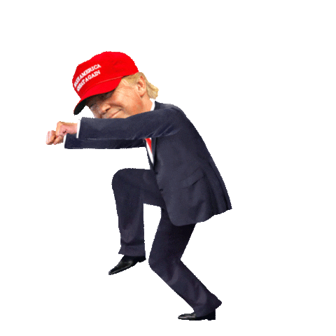 Donald Trump Lol Sticker by Justin Gammon