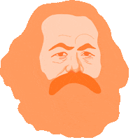 Karl Marx Communism Sticker by Rosa-Luxemburg-Stiftung