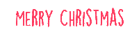 Greeting Merry Christmas Sticker