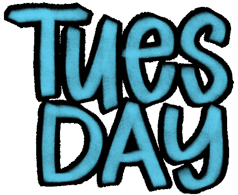 Tuesday Morning Day Sticker by AlwaysBeColoring