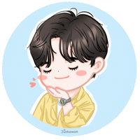 Indigo Leejunho Sticker