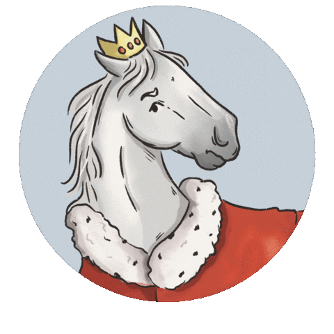 AzaniArts giphyupload king pony pferd Sticker