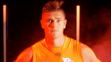 adam tomlinson eyebrows GIF by GIANTS