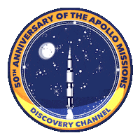 moon apollo Sticker by Discovery Channel Turkiye