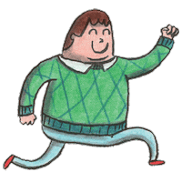 leogorfinkel running jump friday jumping Sticker