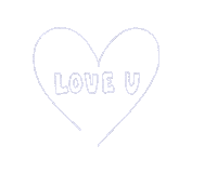 SeptemberSunStudio love heart i love you love you Sticker