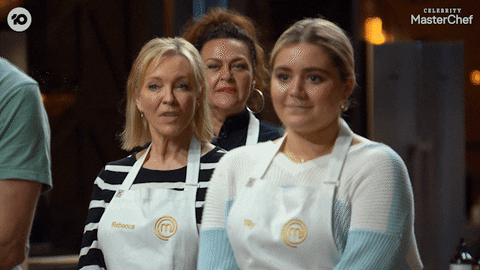 Excited Shocked GIF by MasterChefAU