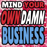Mind Your Own Business GIF by Maryanne Chisholm - MCArtist
