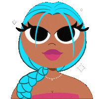 Adjtoberco beauty hijab saweetie natural hair Sticker