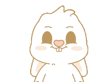 Bunny 傻眼 Sticker by EVANS艾特兔