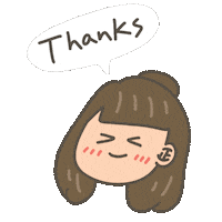 Thanks Love Sticker