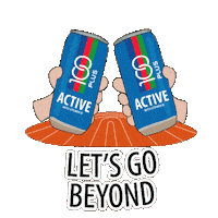 Cheers Run Sticker by 100PLUS Singapore