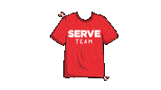 Serve Red Shirt Sticker by Church of the Highlands