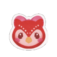 KeikiiArt owl animal crossing Celeste new leaf Sticker