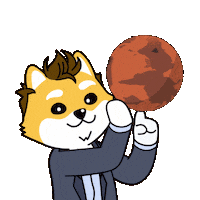Space X Sticker by Dogelon Mars