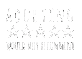Review Adulthood Sticker