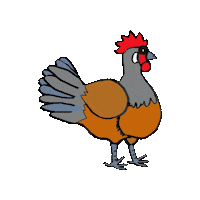 Chicken Vorwerk Sticker