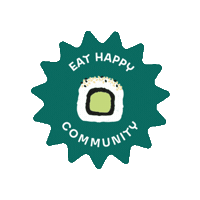 eathappy happy happiness crew love eathappy Sticker