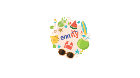 ennfly giphyupload travel urlaub sonne Sticker