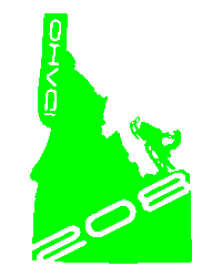 TWO08 idaho 208 sled snowmobile Sticker