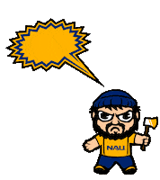 College Mascot Sticker by NAU Social
