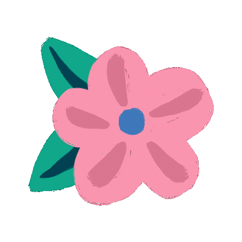 tarynanimates giphyupload flower pink flower Sticker