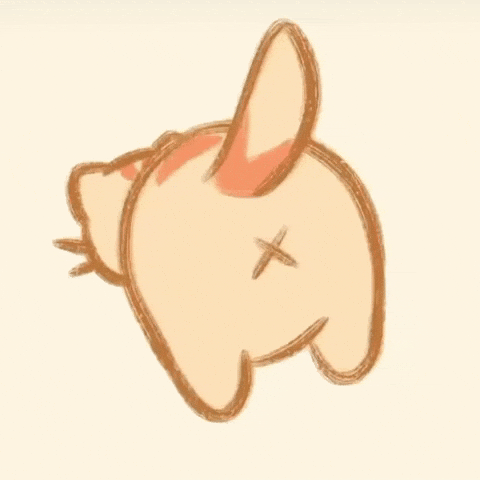 Cin_cook cat orange silly twerk GIF