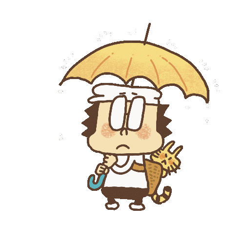 Sad Rain Sticker