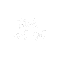 DearCharlie white life lettering think Sticker