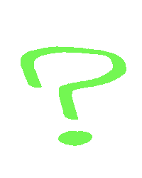 morgontidningen green question mark morgontidningen frågetecken Sticker
