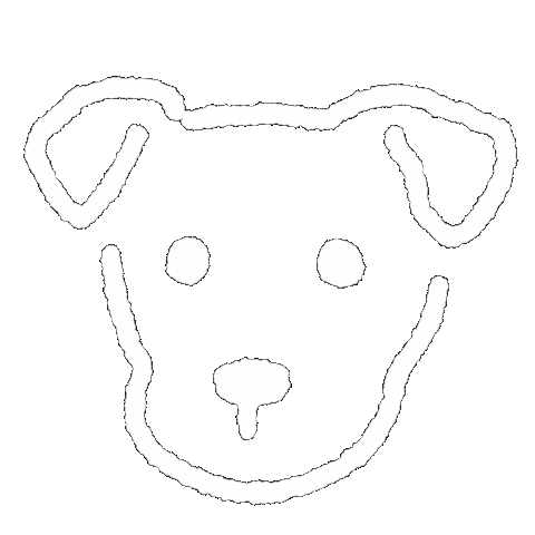 犬 白 Sticker