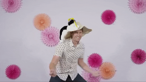 cat on hat dancing GIF