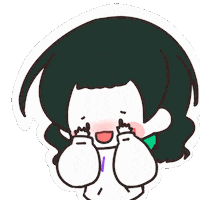 sinnplelittleone happy no excited sticker Sticker