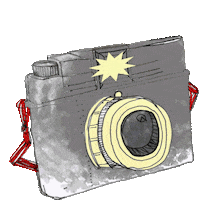 photography flash Sticker