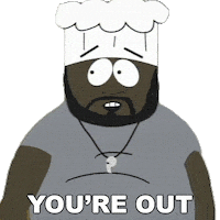 Chef Youre Out Sticker by South Park