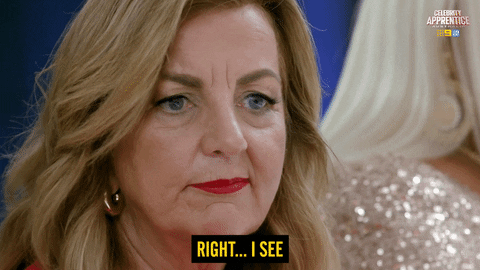 React Jean GIF by Celebrity Apprentice Australia