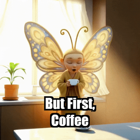 Coffee GIF by BuddhaFlyJourney